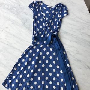 Zara wrap midi dress with satin belt